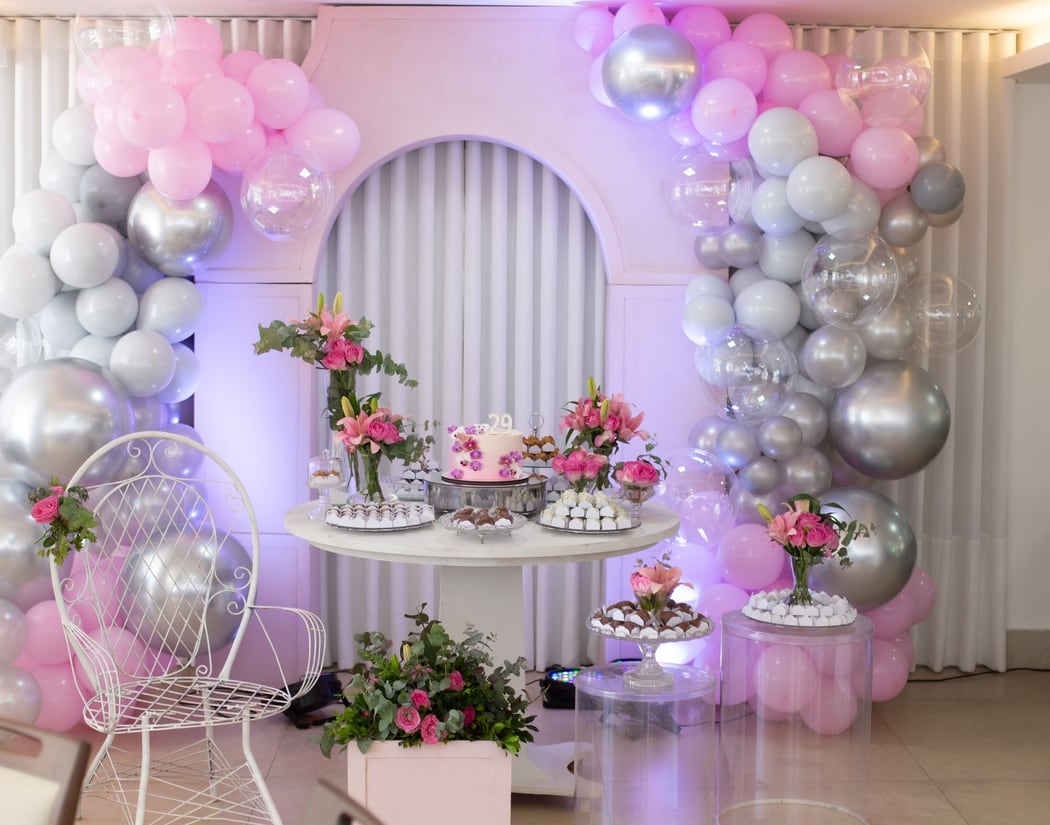 Birthday balloon decoration