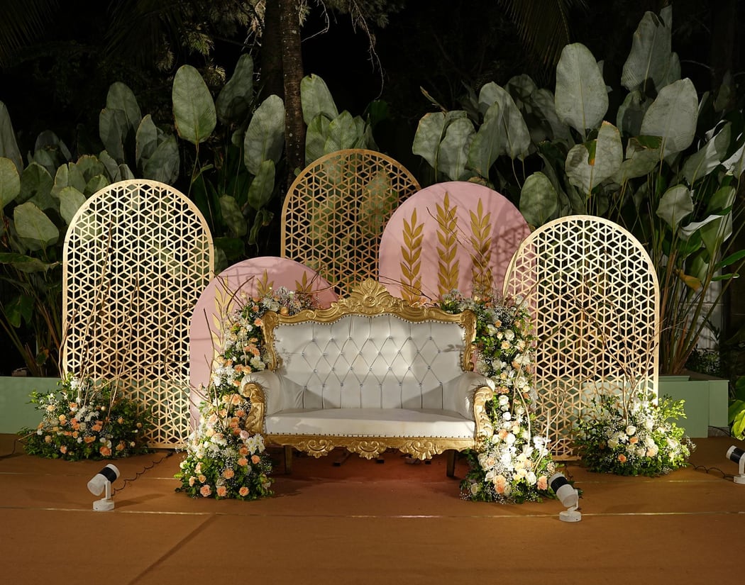Engagement stage decoration