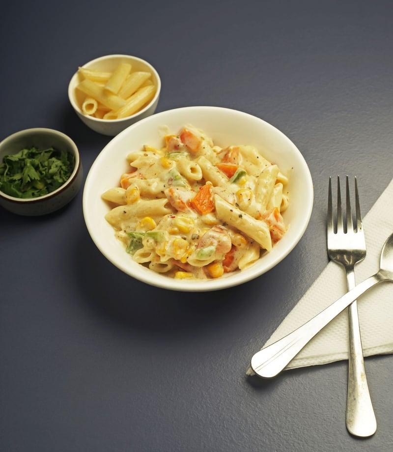 Pasta in Cheesy Alfredo