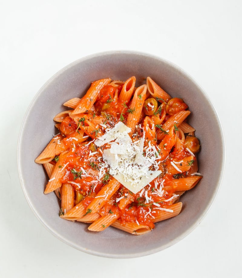 Pasta in Fiery Arrabbiata