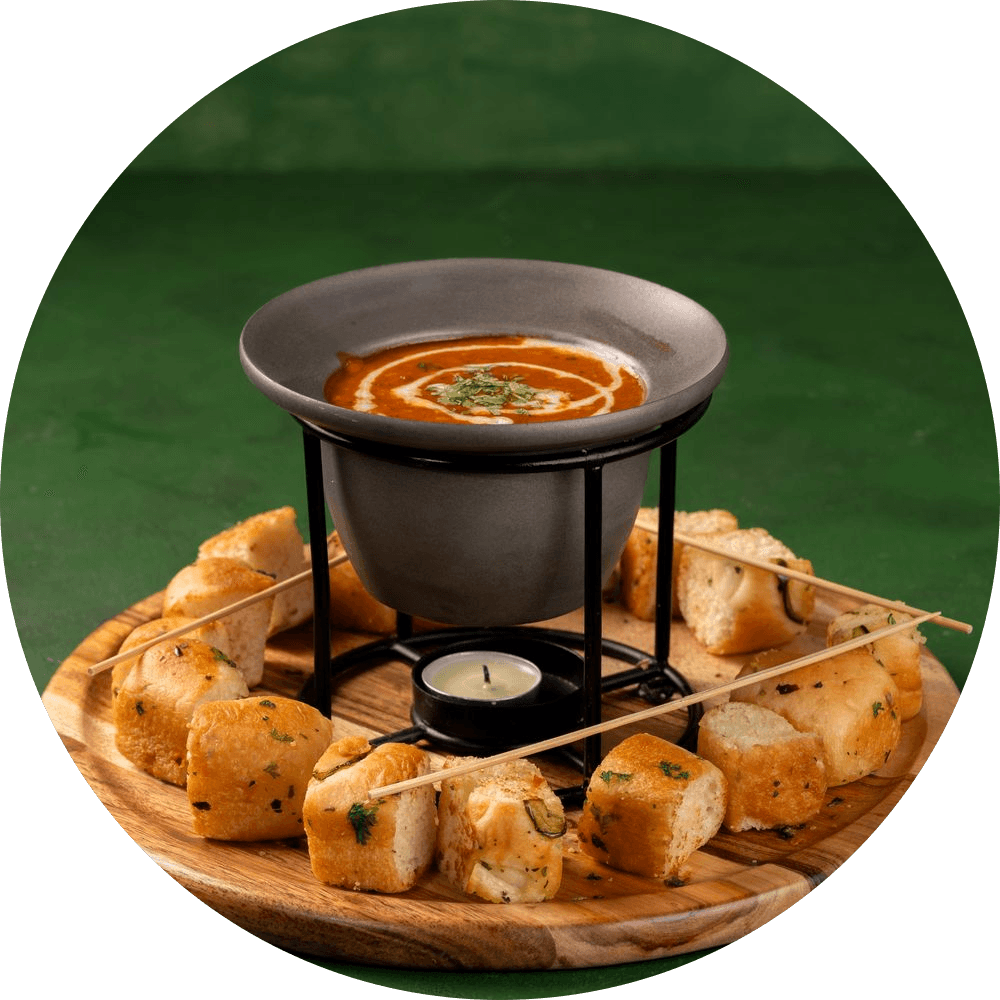 Paneer Makhani Fondue at Bayleaf Restaurant, Anand